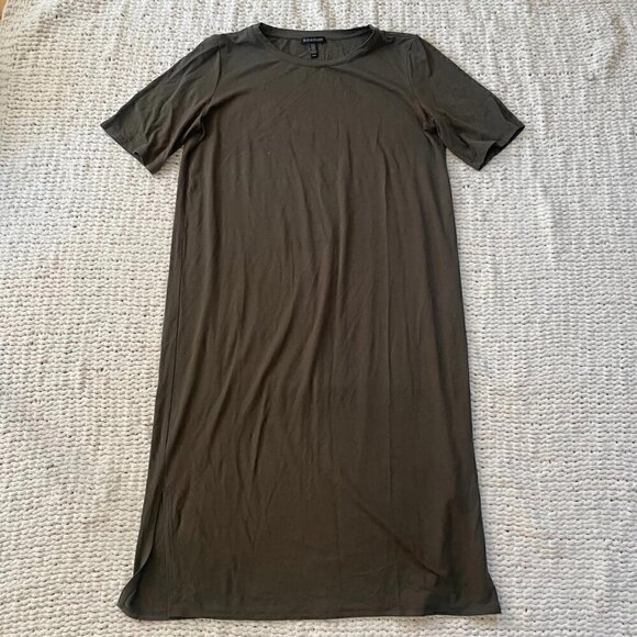 Eileen Fisher Green T-shirt Dress - Size M - Picture 1 of 6